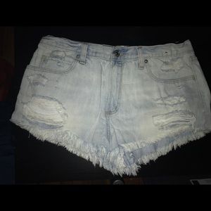 Abercrombie distressed shorts